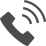 電話発信中のフリーアイコン